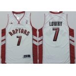 Toronto Raptors #7 Kyle Lowry Revolution 30 Swingman White Jersey