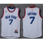 Knicks #7 Carmelo Anthony New White Stitched NBA Jersey