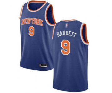 Knicks #9 R.J. Barrett Blue Icon Edition Basketball Swingman Jersey