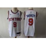 Knicks 9 R.J. Barrett White City Edition Nike Swingman Jersey