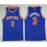 Men's New York Knicks #5 Tim Hardaway Jr Blue 2017-2018 Nike Icon Edition Swingman Jersey