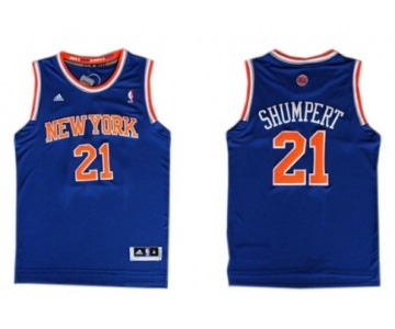 New York Knicks #21 Iman Shumpert Revolution 30 Swingman 2013 Blue Jersey