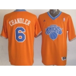 New York Knicks #6 Tyson Chandler Revolution 30 Swingman 2013 Christmas Day Orange Jersey