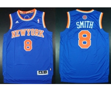 New York Knicks #8 J.R. Smith Revolution 30 Swingman 2013 Blue Jersey