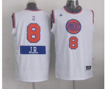 New York Knicks #8 J.R. Smith Revolution 30 Swingman 2014 Christmas Day White Jersey