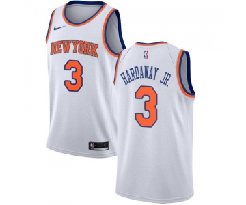 Nike Knicks #3 Tim Hardaway Jr. White NBA Swingman Association Edition Jersey