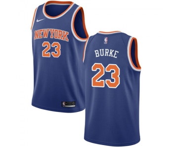 Nike New York Knicks #23 Trey Burke Blue NBA Swingman Icon Edition Jersey