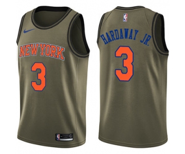 Nike New York Knicks #3 Tim Hardaway Jr. Green Salute to Service NBA Swingman Jersey