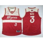 Men's Washington Wizards #3 Bradley Beal Revolution 30 Swingman 2015 Christmas Day Red Jersey