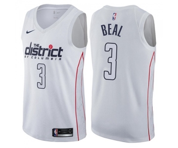 Nike Washington Wizards #3 Bradley Beal White NBA Swingman City Edition Jersey