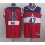 Washington Wizards #42 Nene Hilario Revolution 30 Swingman 2014 Christmas Day Red Jersey