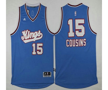 Men's Sacramento Kings #15 DeMarcus Cousins Revolution 30 Swingman 2015-16 Blue Jersey