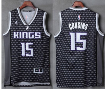 Men's Sacramento Kings #15 DeMarcus Cousins adidas Purple 2016 Christmas Day Stitched NBA Swingman Jersey