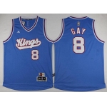 Men's Sacramento Kings #8 Rudy Gay Revolution 30 Swingman 2015-16 Blue Jersey