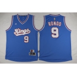 Men's Sacramento Kings #9 Rajon Rondo Revolution 30 Swingman 2015-16 Blue Jersey