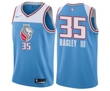 Nike Sacramento Kings #35 Marvin Bagley III Blue NBA Swingman City Edition Jersey