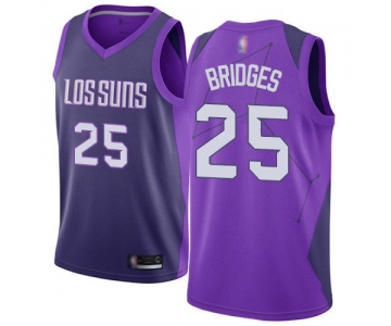 Men's Mikal Bridges Purple Swingman Jersey - Phoenix Suns #25 City Edition Basketball
