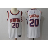 Men's Phoenix Suns #20 Josh Jackson New White 2017-2018 Nike Swingman Stitched NBA Jersey
