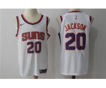 Men's Phoenix Suns #20 Josh Jackson New White 2017-2018 Nike Swingman Stitched NBA Jersey