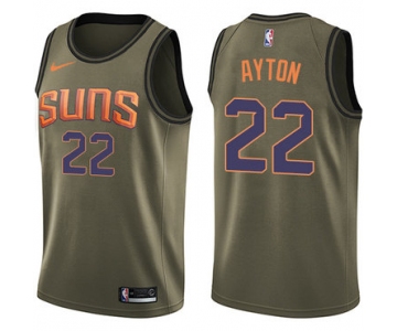 Nike Phoenix Suns #22 Deandre Ayton Green NBA Swingman Salute to Service Jersey