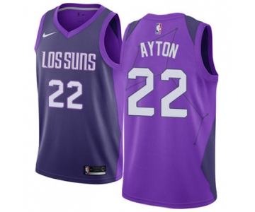 Nike Phoenix Suns #22 Deandre Ayton Purple NBA Swingman City Edition Jersey