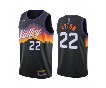Nike Suns #22 Deandre Ayton Black NBA Swingman 2020-21 City Edition Jersey