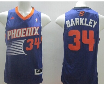 Phoenix Suns #34 Charles Barkley Revolution 30 Swingman Purple Jersey