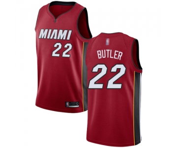 Heat #22 Jimmy Butler Red Basketball Swingman Statement Edition Jersey