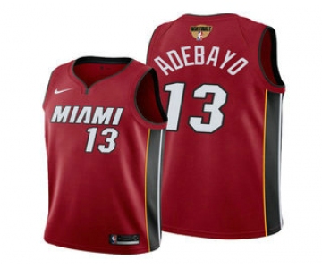Men's Miami Heat #13 Bam Adebayo 2020 Red Finals Bound Association Edition Stitched NBA Jersey