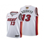 Men's Miami Heat #13 Bam Adebayo 2020 White Finals Bound Association Edition Stitched NBA Jersey