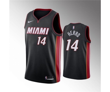 Men's Miami Heat #14 Tyler Herro 2019-20 Icon Rookie Jersey Black