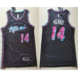 Men's Miami Heat #14 Tyler Herro Black 2019 Ultimate Software Stitched City Edition Jersey