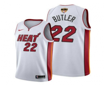 Men's Miami Heat #22 Jimmy Butler White 2020 Finals Bound Association Edition Stitched NBA Jersey