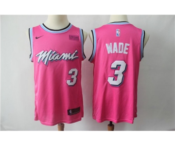 Men's Miami Heat #3 Dwyane Wade Nike 2018 NBA Earned Edition Swingman Jersey