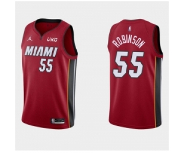 Men's Miami Heat #55 Duncan Robinson Red Stitched NBA Jersey