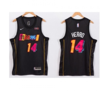 Men's Nike Miami Heat #14 Tyler Herro NBA Swingman 2021 New City Edition Jersey