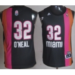 Miami Floridians #32 Shaquille O'neal ABA Hardwood Classic Swingman Black Jersey