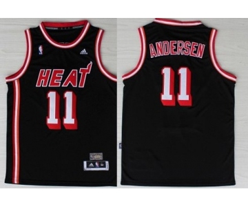 Miami Heat #11 Chris Andersen ABA Hardwood Classics Swingman Black Jersey