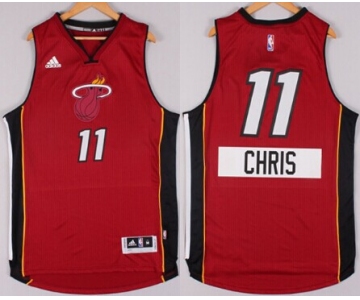 Miami Heat #11 Chris Andersen Revolution 30 Swingman 2014 Christmas Day Red Jersey