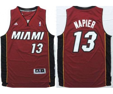 Miami Heat #13 Shabazz Napier Revolution 30 Swingman Red Jersey