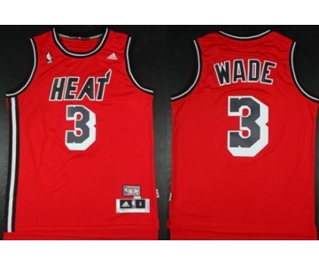 Miami Heat #3 Dwyane Wade ABA Hardwood Classics Swingman Red Jersey
