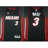 Miami Heat #3 Dwyane Wade Revolution 30 Swingman 2014 New Black Jersey