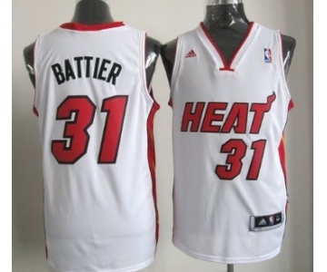 Miami Heat #31 Shane Battier Revolution 30 Swingman White Jersey