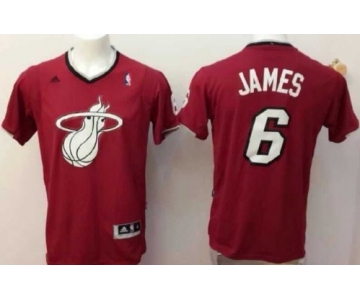Miami Heat #6 LeBron James Revolution 30 Swingman 2013 Christmas Day Red Jersey