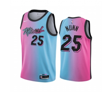 Nike Heat #25 Kendrick Nunn Blue Pink NBA Swingman 2020-21 City Edition Jersey