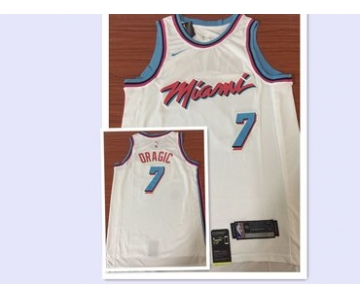 Nike Heat #7 Goran Dragic White NBA Swingman City Edition Jersey