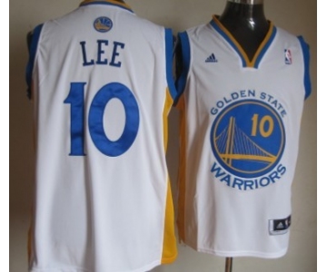 Golden State Warriors #10 David Lee Revolution 30 Swingman White Jersey