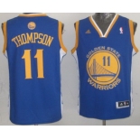 Golden State Warriors #11 Klay Thompson Revolution 30 Swingman Blue Jersey