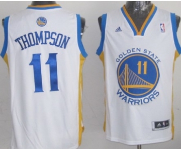 Golden State Warriors #11 Klay Thompson Revolution 30 Swingman White Jersey