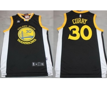 Golden State Warriors #30 Stephen Curry Hardwood Classic Swingman Black Jersey